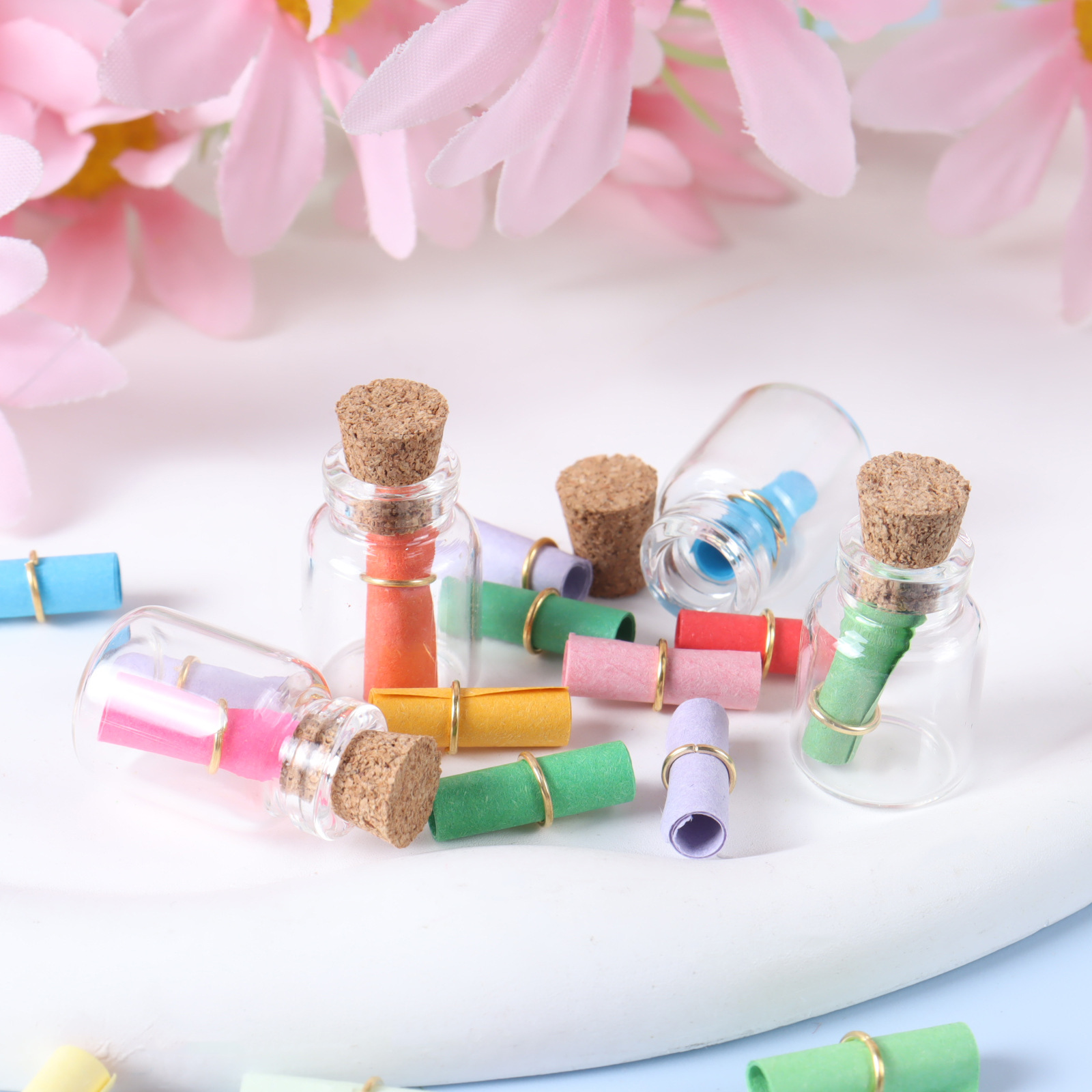 30mm卡口透明小管制瓶木塞漂流瓶