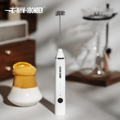 MHW-3BOMBER轰炸机手持奶泡器 搅拌棒电动家用咖啡打泡器 打发器
