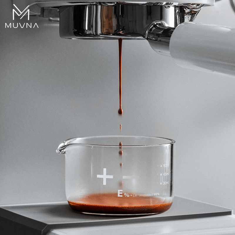 MUVNA慕威纳 星雨shot杯意式浓缩咖啡玻璃盎司杯带刻度100ml量杯