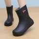 成人软底水鞋 女款 女防水防滑胶鞋 时尚 新款 中筒雨靴厨房工作鞋 雨鞋