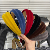 E4674早秋高颅顶宽边发箍女2025新款 高级感头箍压发卡时尚 百搭女