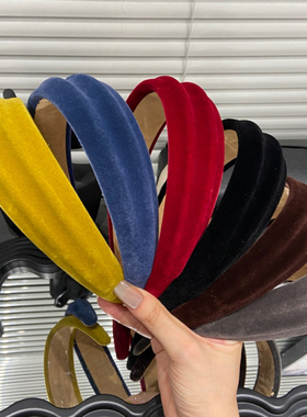 E4674早秋高颅顶宽边发箍女2025新款高级感头箍压发卡时尚百搭女