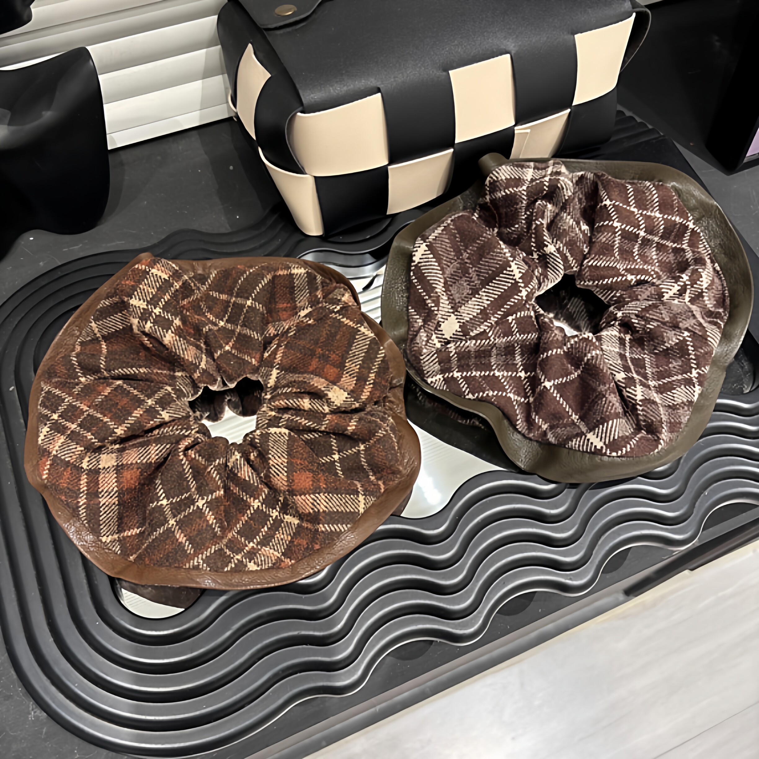 E5066棕榈绿野系列毛呢大肠发圈复古学院风格纹韩系布艺发绳马尾,饰品/流行首饰/时尚饰品新,发饰,淘宝优惠券,粉丝福利购,淘宝优惠卷