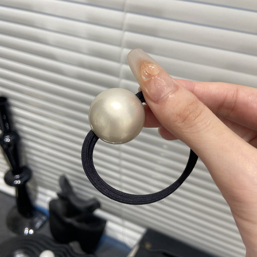 气质珠光宝气珠珠发绳韩系简约优雅时尚优雅百搭经典细发圈E0639