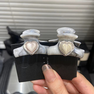 E3895 单只装 春季爱心公主夹网红发饰气质甜美侧边夹小抓夹ins