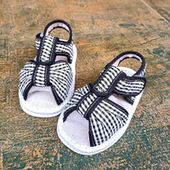 婴儿凉鞋 3岁学步鞋 软底防滑0 女宝宝布凉鞋 手工布凉鞋 千层底