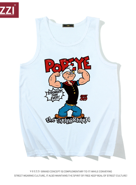 大力水手丨美式背心国潮速干球衣网眼篮球定制网孔透气健身坎肩