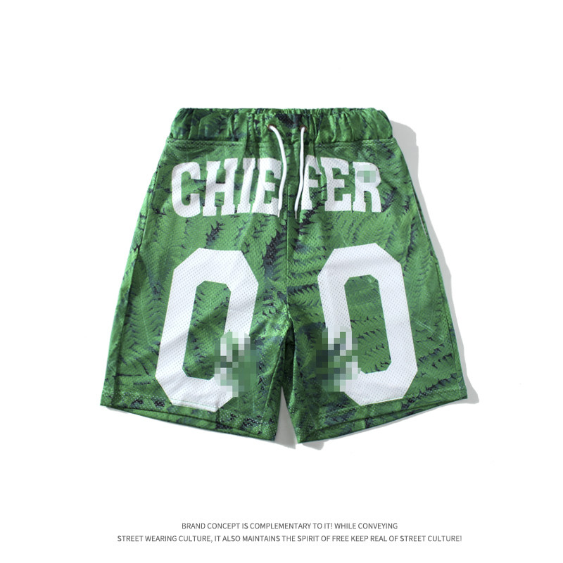 运动短裤男跑步健身速干休闲五分夏季个性冰丝网眼卡通篮球裤潮牌