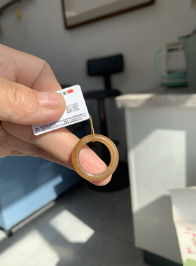 特价163号新疆且末糖玉素玉指环戒指13.5码全糖无伤裂