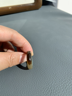 特价192号新疆且末蓝+浅糖+糖三色和田玉指环戒指13码