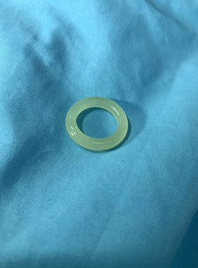 190号新疆和田玉黄玉浅黄戒指指环13码