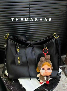 玛莎新款女包大容量托特子母包软皮质感通勤洋气斜跨配挂件99326