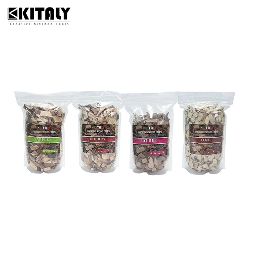 Китали копченой деревянный блок деревянный блок натуральный деревянный дерево яблочный дерево барбек