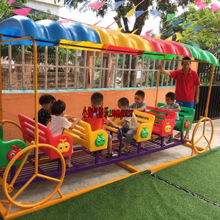 幼儿园室户外大型儿童彩棚荡船浪船秋千12座塑料荡椅游乐场设备