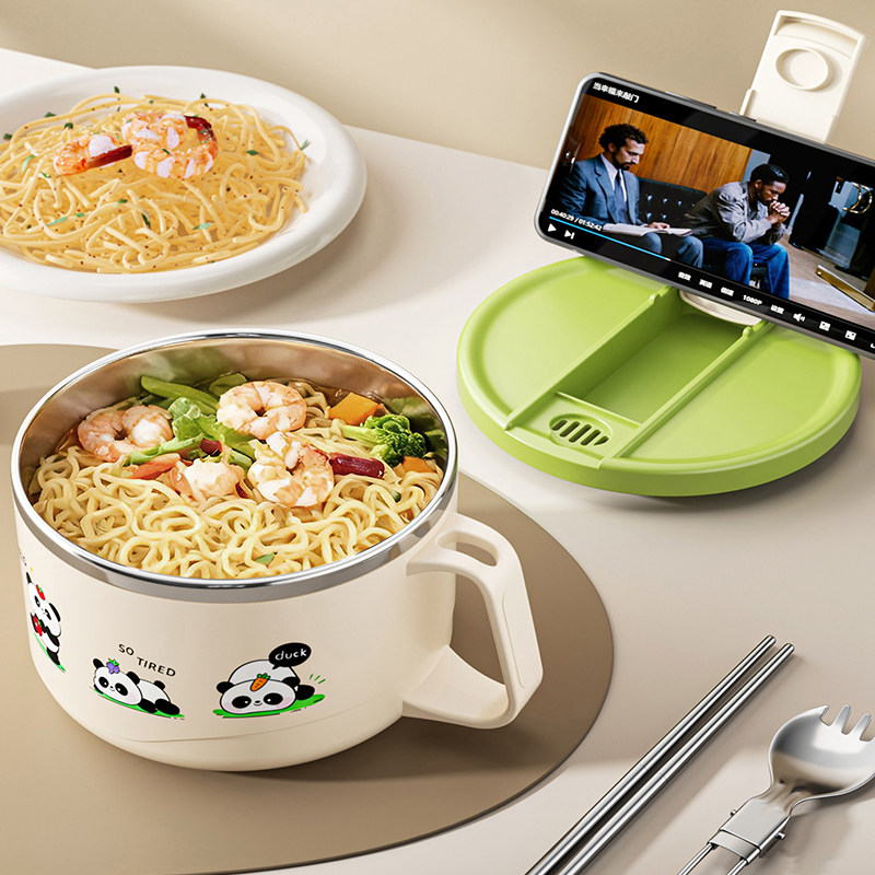 304不锈钢泡面碗带盖大容量可沥水防烫学生宿舍食堂打饭泡面神器,餐饮具,泡面碗,淘宝优惠券,粉丝福利购,淘宝优惠卷