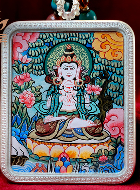 梵昇唐卡大势至菩萨生肖马本命佛