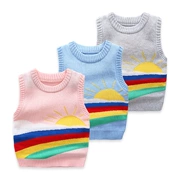 Áo vest trẻ em mùa xuân và mùa thu 2019 phiên bản mới của Hàn Quốc cho bé trai thường mặc áo len dệt kim - Áo ghi lê