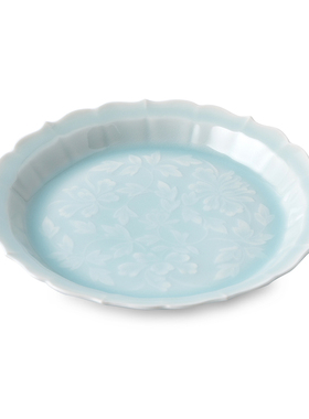 日本kaizan快山窑美浓烧陶瓷盘 青白瓷 餐盘 深盘 6寸现货