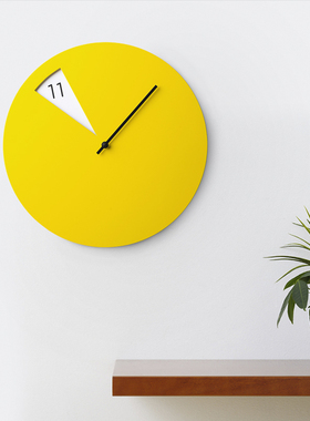 意大利进口 SABRINA FOSSI DESIGN现代简约客厅扇形小窗圆形挂钟