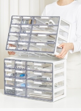 韩国SYSMAX MYROOM 12宫格多功能收纳盒桌面抽盒收纳柜