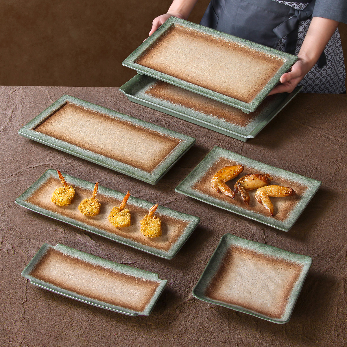 祥源美密胺餐具盘子商用火锅炸串烧烤摆盘北欧长方形烤肉盘配菜盘,餐饮具,盘,淘宝优惠券,粉丝福利购,淘宝优惠卷