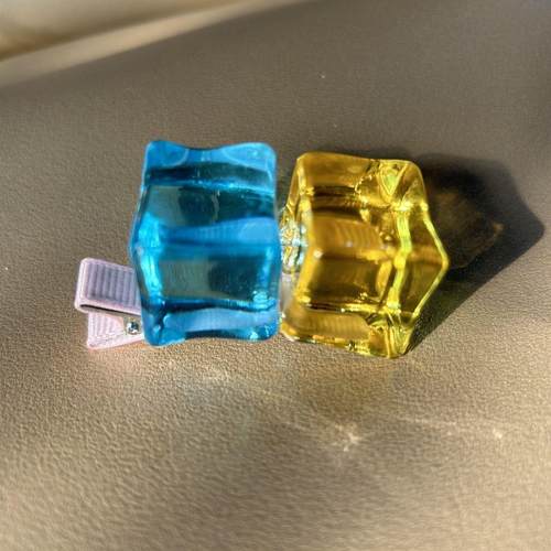 孤独摇滚黄蓝宝石头饰粉色头绳波奇酱cos发饰头饰同款孤独摇滚