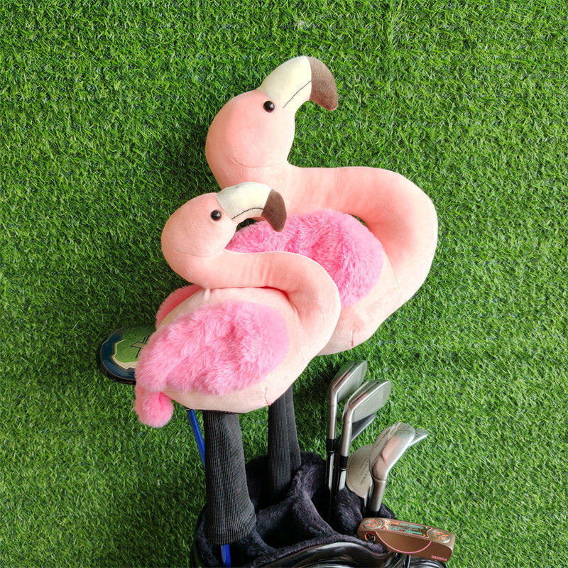 火烈鸟高尔夫球杆套一号木帽套球道木杆套男女青少年Golf杆头套