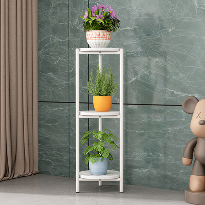 轻奢花架子客厅落地式铁艺阳台多层置物架绿萝室内吊兰花盆摆放架