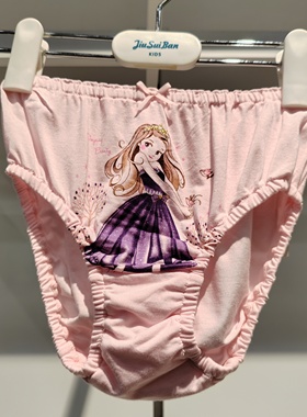久岁伴儿童内衣女童三角面包短裤（单条装），24429