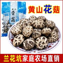 兰花坑黄山香菇干货自然花菇椴木小香菇农家厚菇无根安徽黄山特产