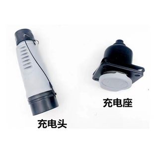 電動四輪車配件80A 100A充電器插頭插座 標準版 適配麗馳金瑞喜悅版