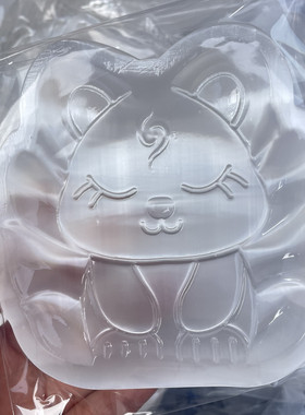 天然摩洛哥透石膏猫眼卡通消磁手链碗九尾狐狸达摩龙猫狗兔龙摆件