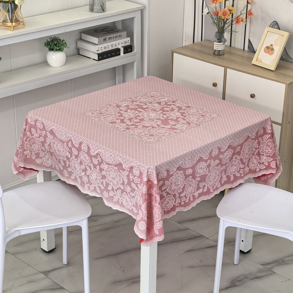 红色正方网红桌布烫金印花八仙桌桌布PVC防水免洗塑料餐桌布台布,居家布艺,桌布,淘宝优惠券,粉丝福利购,淘宝优惠卷