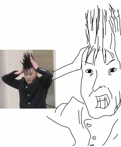 手绘所有型号的软壳沙雕头像