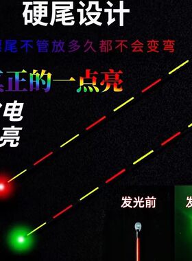 通用电子漂尾变色漂一点亮硬尾