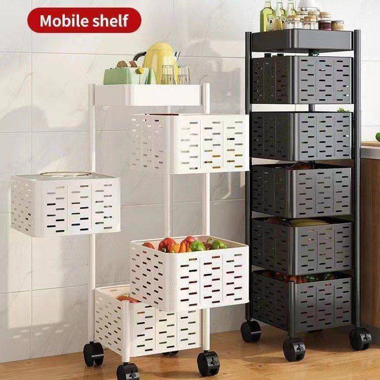 收纳旋转置物架架果蔬小推车多层厨房水落地零食菜篮子家用多功能,厨房/烹饪用具,厨房置物架/置物柜/角架,淘宝优惠券,粉丝福利购,淘宝优惠卷