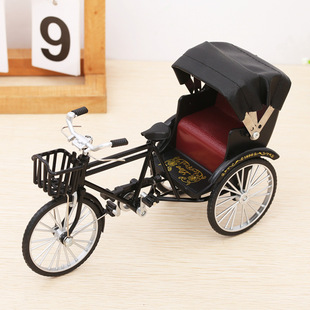 合金三轮黄包车模型上海旅游文创纪念品特色工艺品摆件礼品礼物