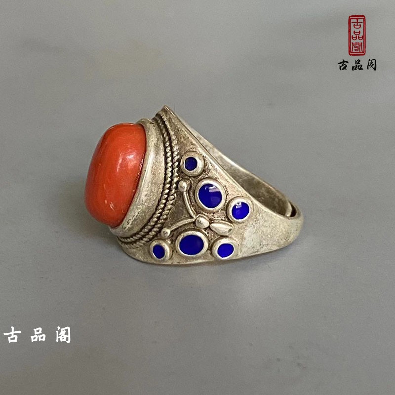 藏式复古民族风蝴蝶指环