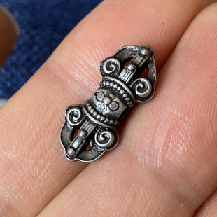 西藏天铁金刚杵背云挂件吊饰藏式小元素手串项链配珠装饰配饰散珠