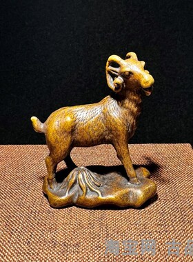 实心风水摆件纯黄铜复古