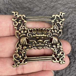 西藏利马铜藏式经书扣支巴扎侧挂包挂吊坠佛珠念珠背云配件文玩