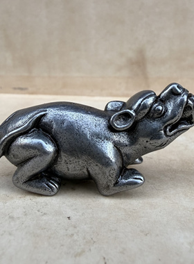 藏传仿古天铁吐宝鼠吊坠黄铜五姓财神吐宝鼠十方财富法会神鼠挂坠