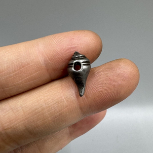 天铁小海螺侧挂卡子配珠项链佛珠手串念珠配饰 7mm西藏寒铁藏式