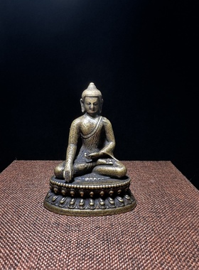 观世音菩萨释迦牟尼纯铜佛像摆件