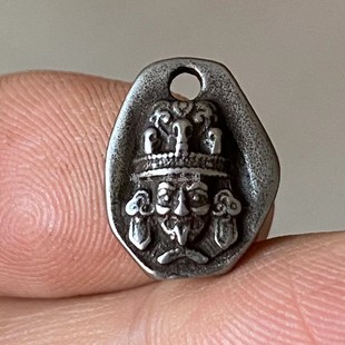 藏式天铁挂件吊坠 西藏手串项链配珠装饰配饰散珠子卡子背云侧挂