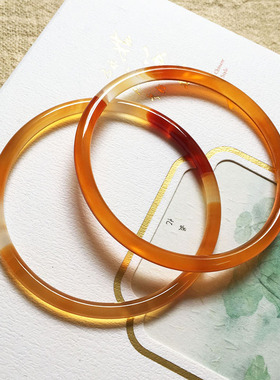 儿童玛瑙手镯叮当镯子50-65斤