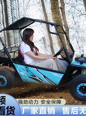 电动亲子款卡丁车双人越野卡丁车1000w成人UTV四轮全地形沙滩车