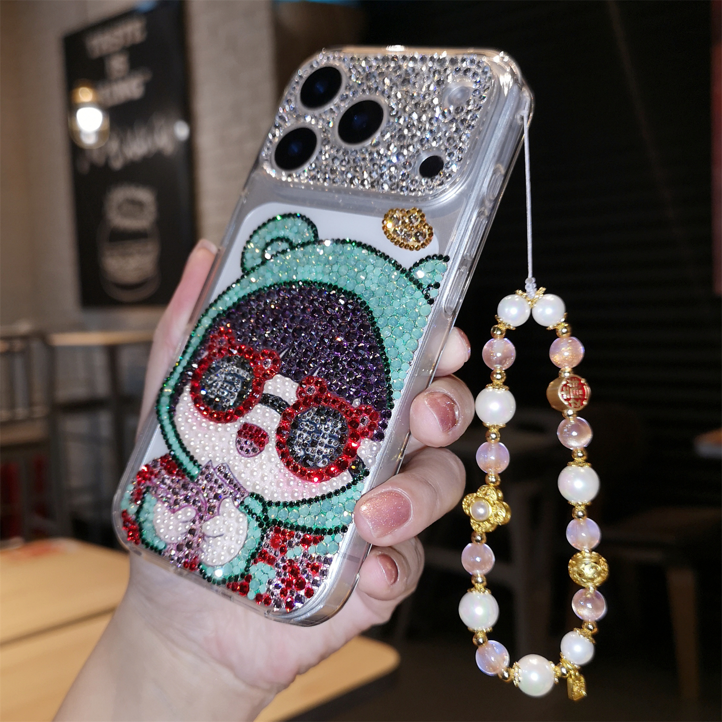 网红适用于iphone17pro max苹果16手机壳Air高级感水钻新年款个性15plus可爱卡通女孩14保护套13全包防摔12