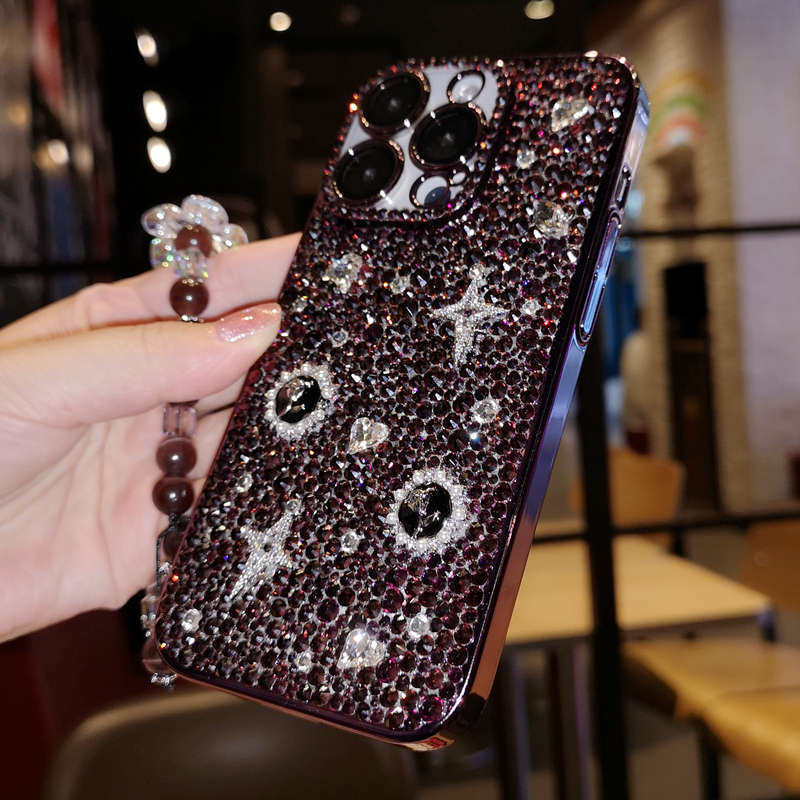 苹果iPhone17全包镜头水钻手机壳