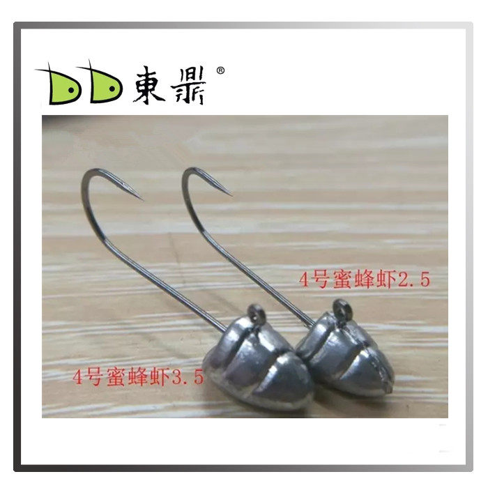东鼎根钓钩 铅头钩--蜜蜂虾 适用海水根钓 淡水鱖鱼 钩尖锋利加强